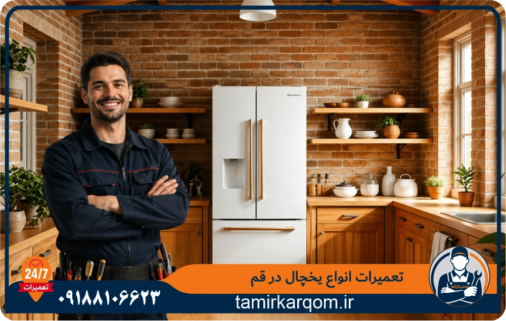 تعمیرکار قم و تکنسین متخصص آن .برای همانگی تعمیر یخچال در قم تماس بگیرید.